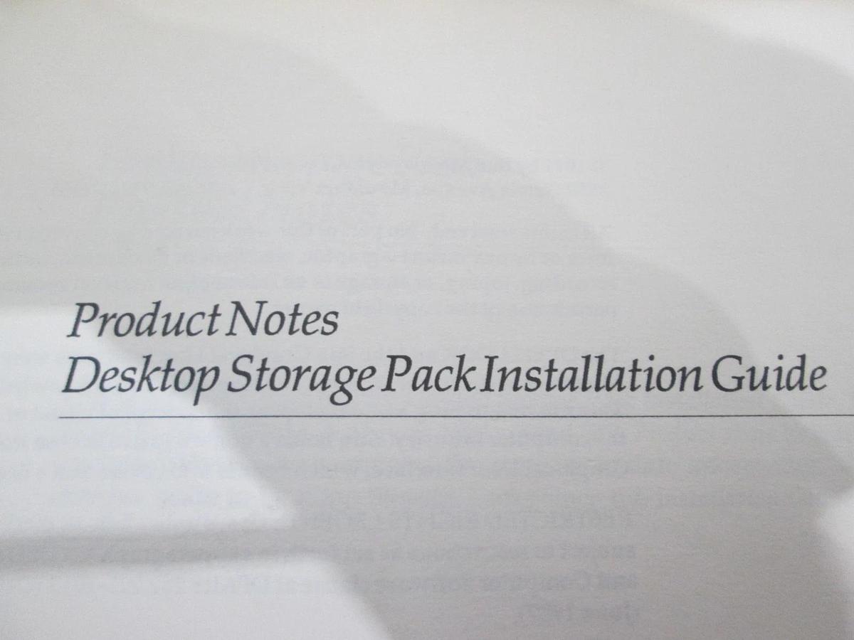 Used Sun, Product Notes, Desktop Storage Pack Installation Guide, 800-6317-10, New