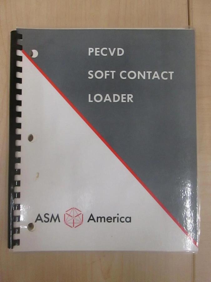 Used ASM PECVD Soft Contact Loader Instruction Manual, Used