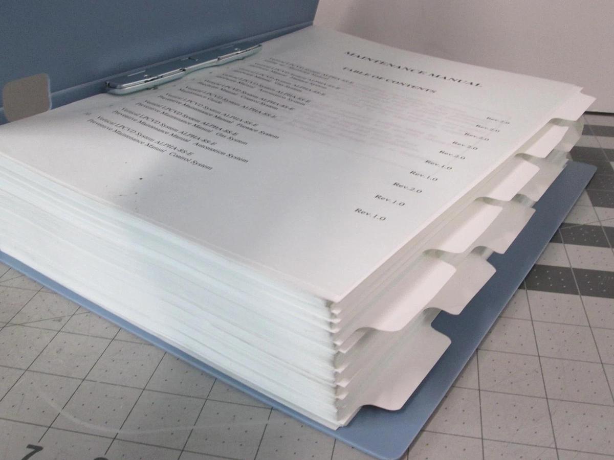 Used TEL Tokyo, ALPHA-8S, Maintenance Manual, As-D-Poly, Used