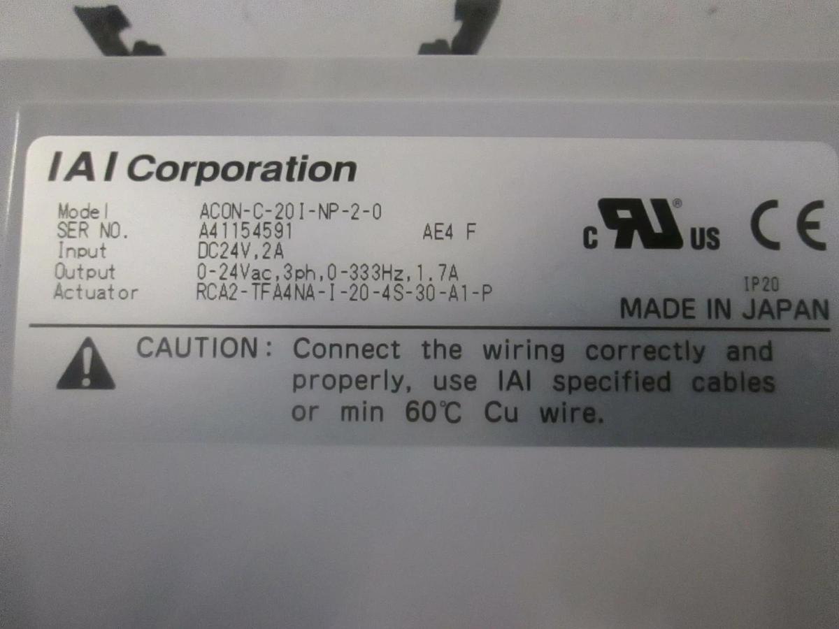 IAI Corp., Actuator Driver, ACON-C-201-NP-2-0, New