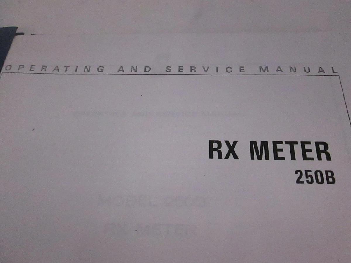 Used HP RX Meter 250B Operating and Service Manual, Used