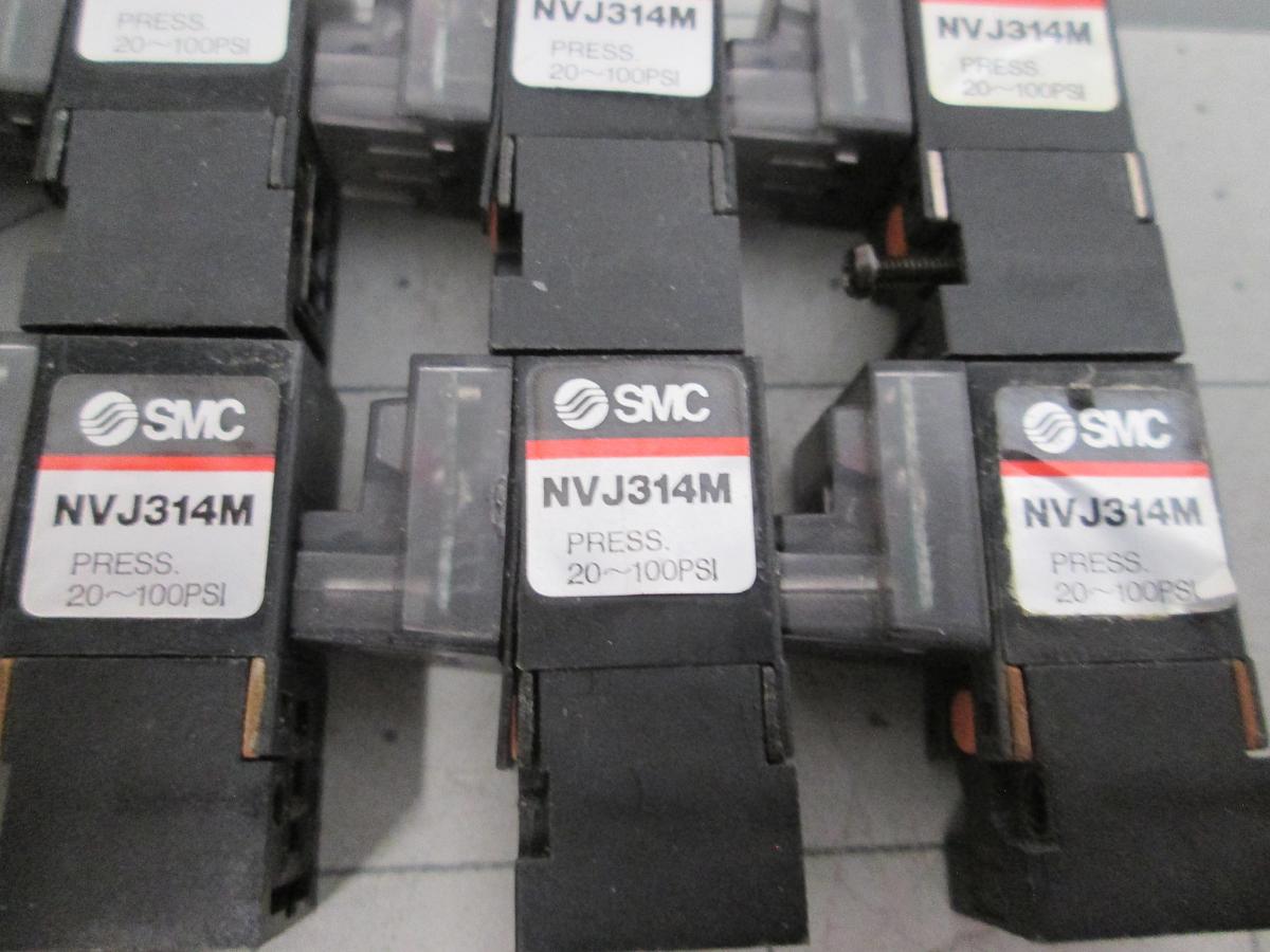 Used SMC, NVJ314M, Pneumatic Soleniod Valves 20-100PSI Air Control Valve Lot of 8
