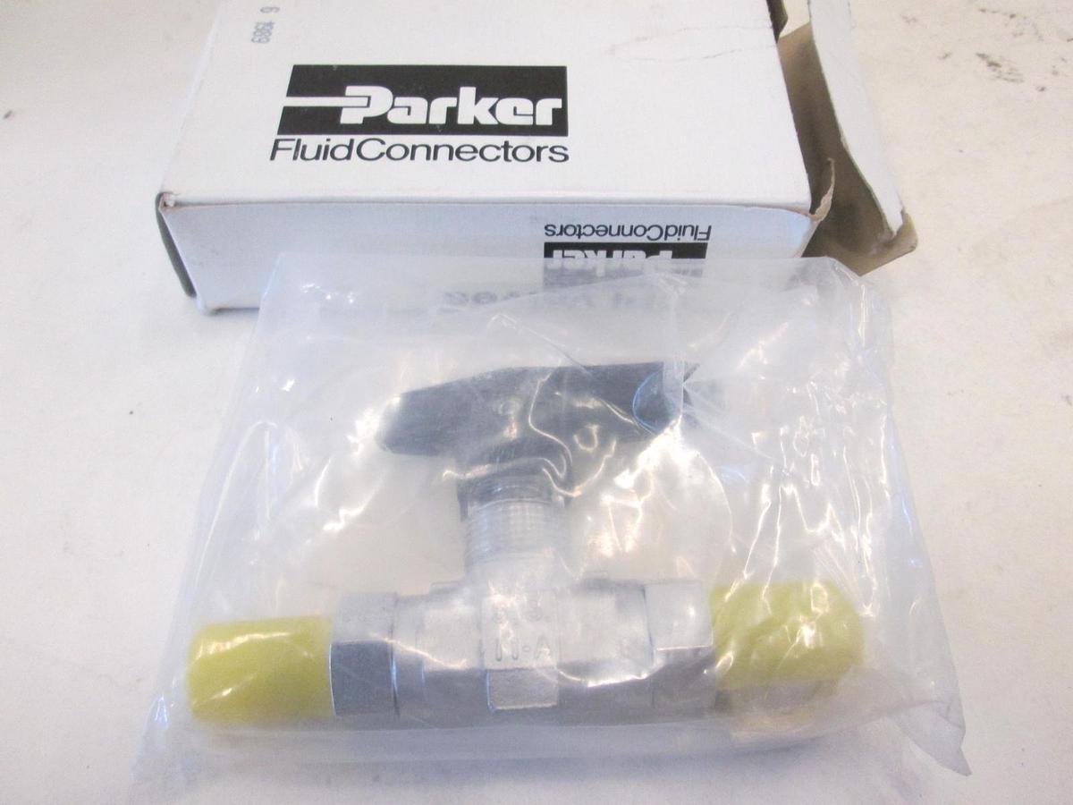 Parker, 4V-B6LJ2-SSP-GAC, 2 Way Ball Valve, New