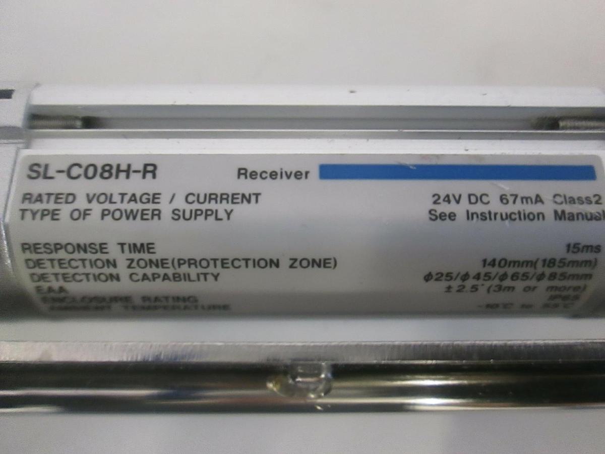 Used Keyence, SL-C08H-R, Safety Light Curtain Receiver, Used