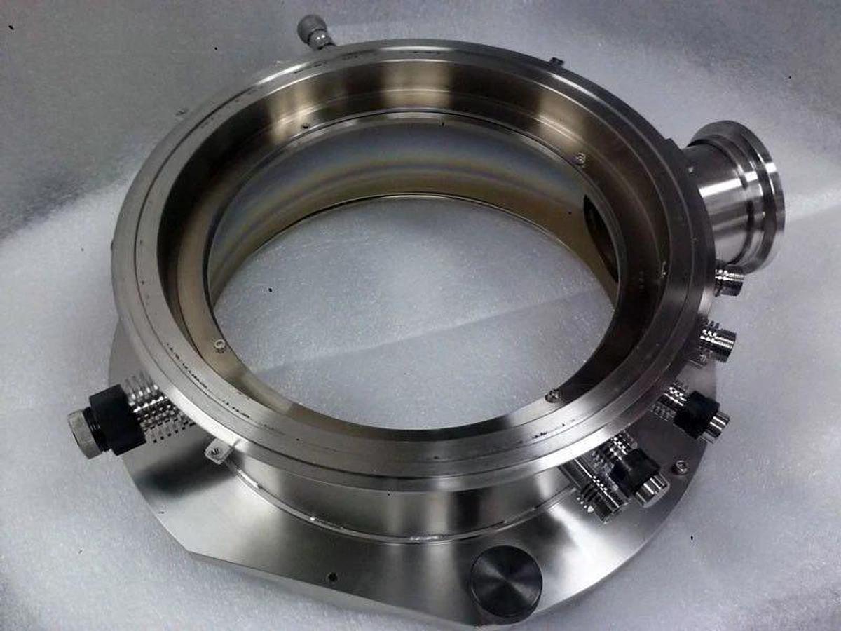 Used TEL Tokyo Electron LPCVD Process Chamber Manifold Right Side Ports, Alpha8s Used