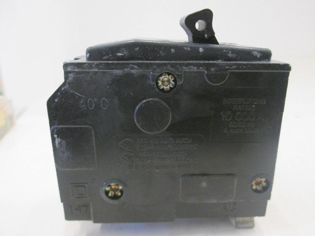 Used Square D, Type QO Circuit Breaker, 120/ 240V, 20A, 2 Pole, Used
