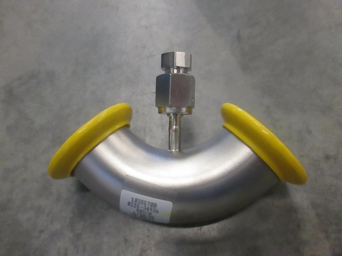 Used AMAT, 0225-34936, 40 mm Tube OD 90 Degree Elbow 1/4 FVCR Fitting, New