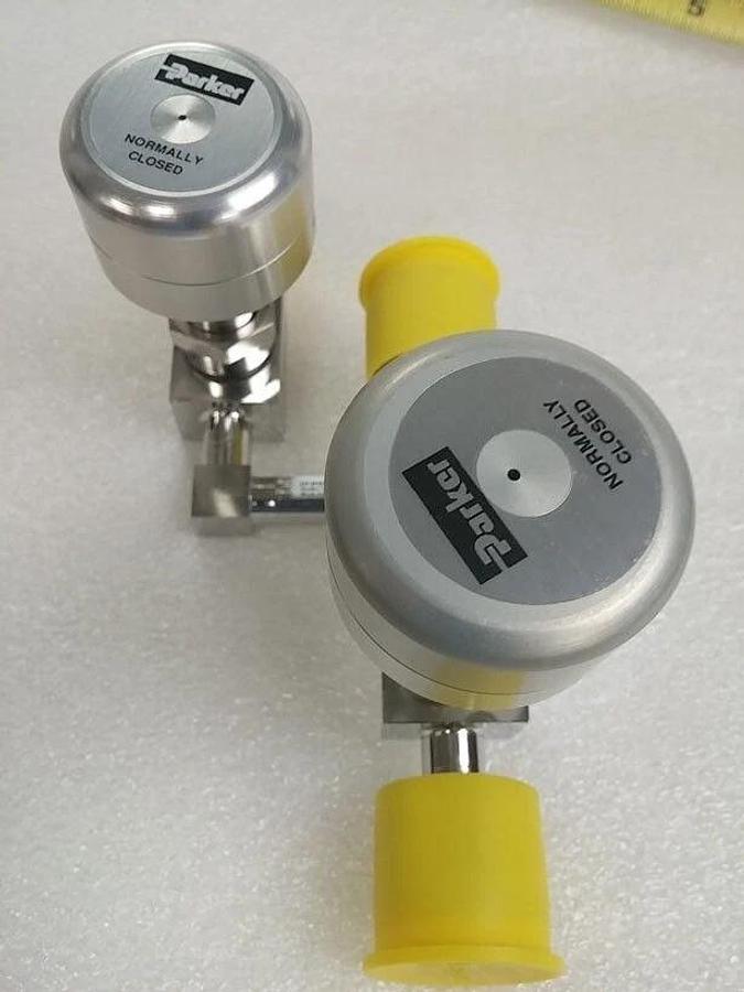 Parker Lam Research 839-084630-001C Pneumatic Valve Assembly, NC, 1/2" FVCR, New