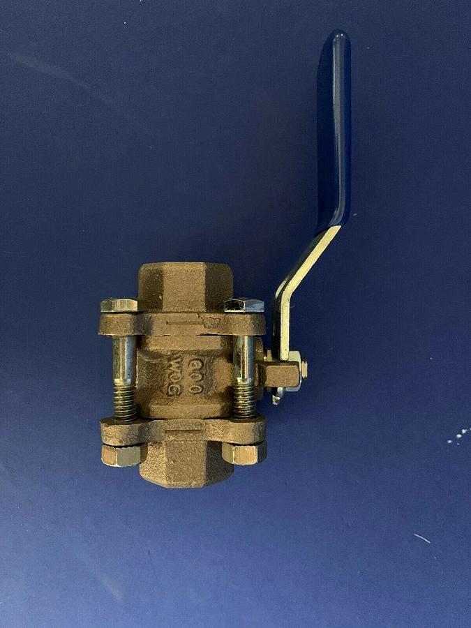 Used Nibco 1/2" Brass Threaded Ball Valve 600 WOG, Lot of 2