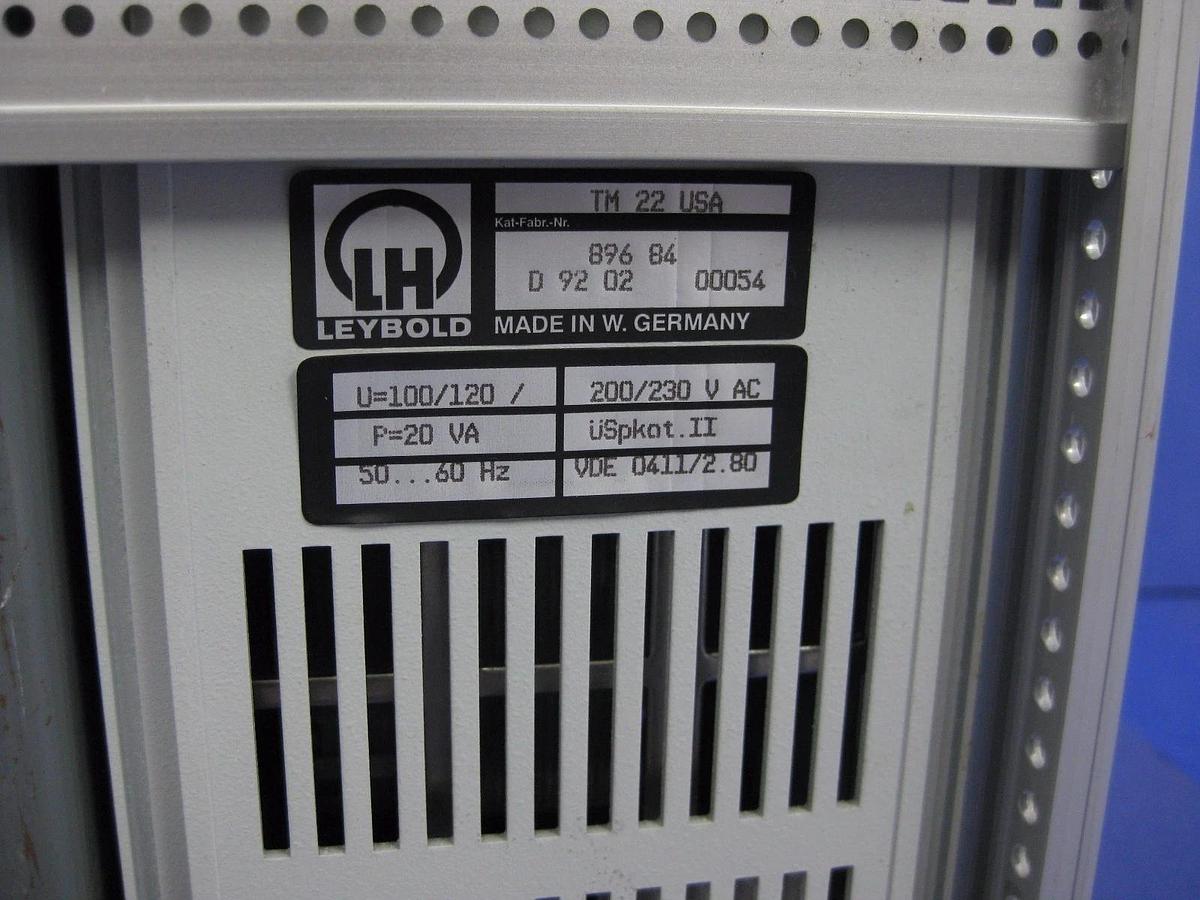Used LH Leybold Vacuum and Temperature Controller Module Assy w/ Thermovac TM22