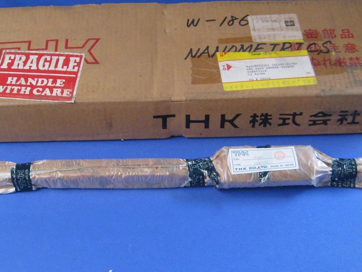 THK HSR15TA Linear Guide w/ 2 Full Ball Linear Motion Guide Blocks, Lot of 2 NEW