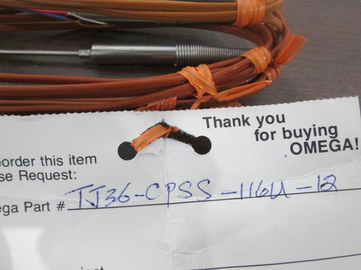 Used Omega, TJ36-CPSS-116U-12, Thermocouple Transition Joint Probe, Used