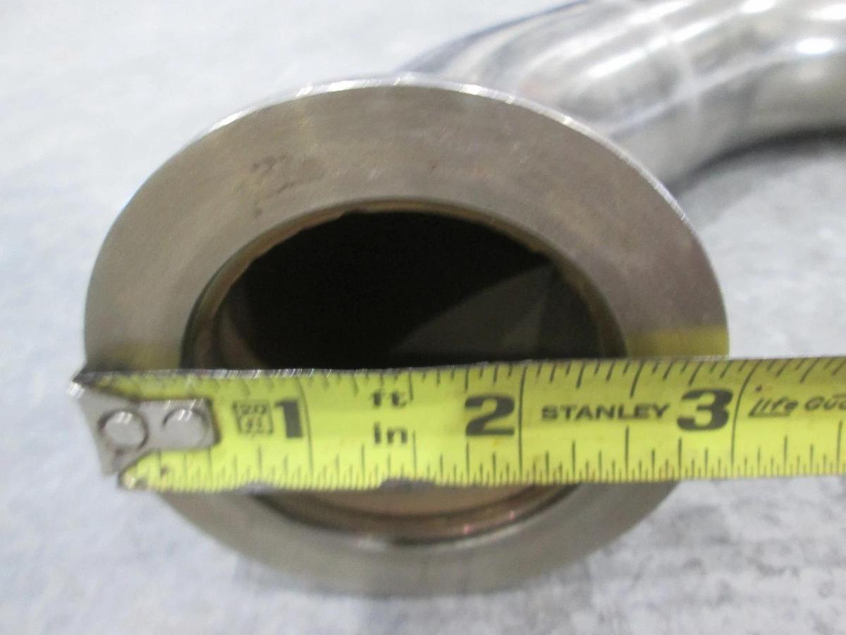 Used AMAT, 21" x 7" Pipe Weldment w/ SS-DLVCR4 Swagelok Valve, Used