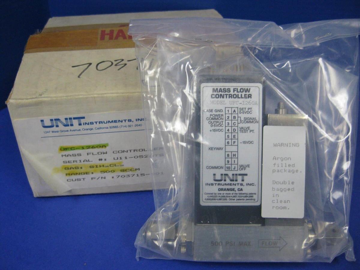 Used Unit UFC-1260A Mass Flow Controller, SIH2CL2, 500 SCCM, Refurbished