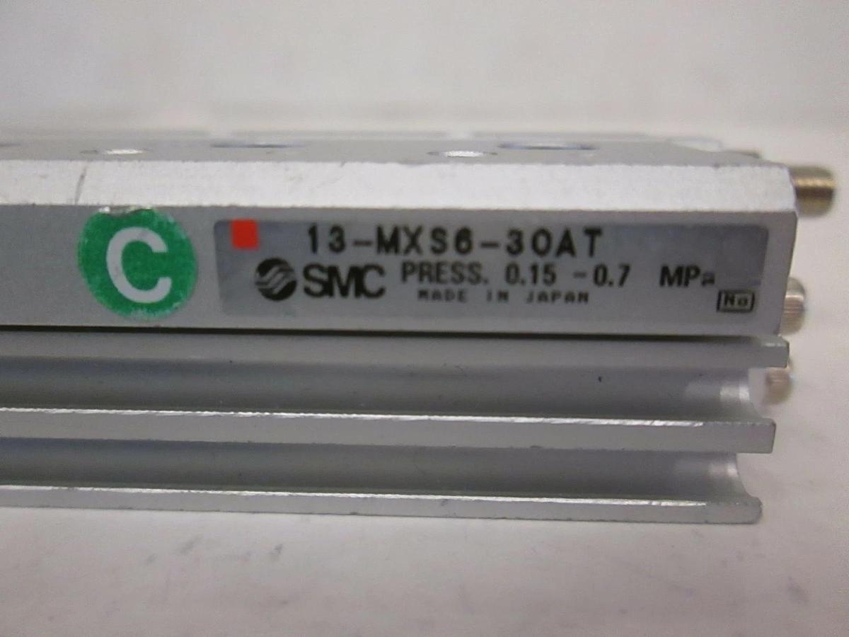 Used SMC, 13-MXS6-30AT, Air Cylinder Linear Slide Actuator Table, Used