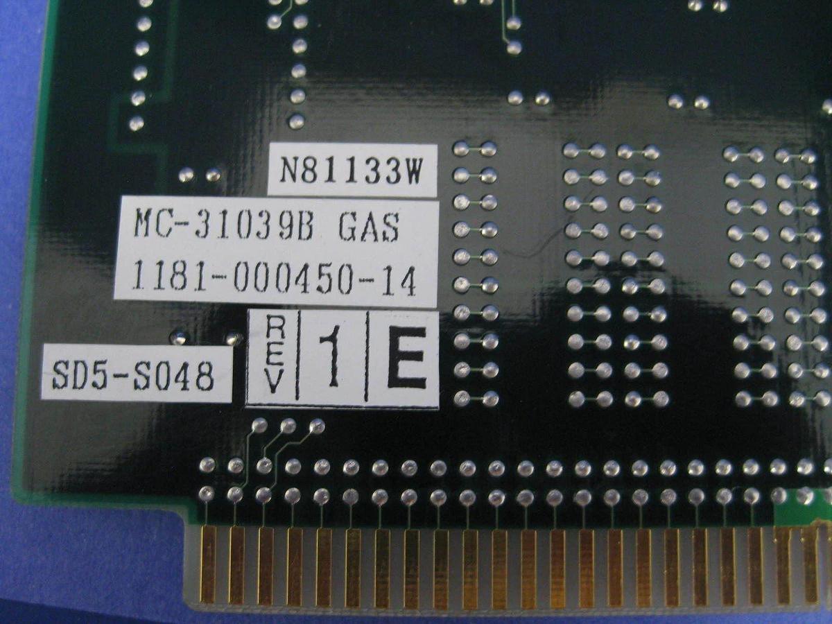 Used TEL Tokyo Electron MC-31039B REV 1E GAS PCB Assy for TS-4000Z-16 Control Unit