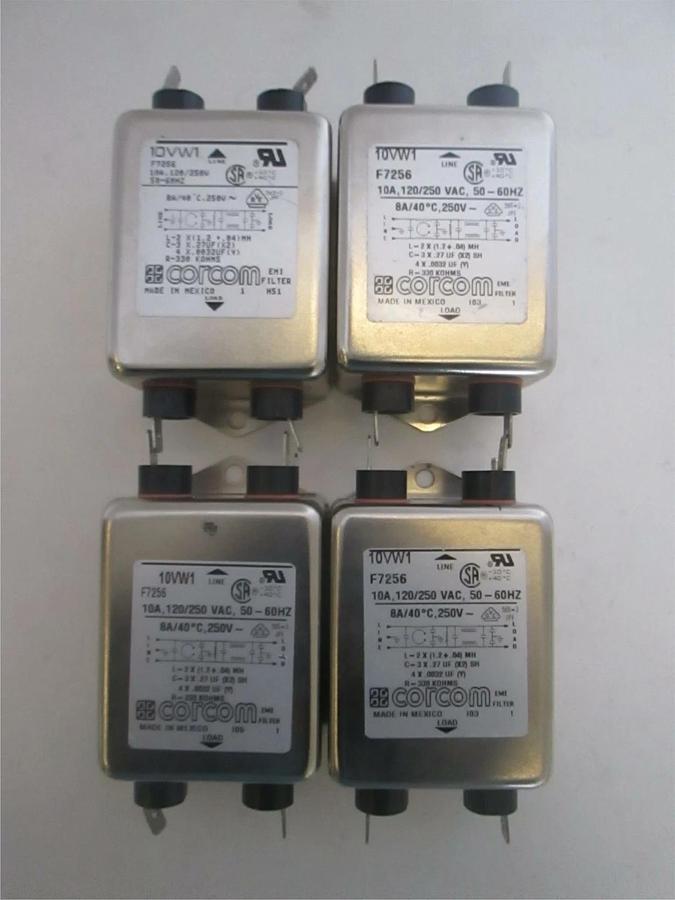 Used Corcom, 10VW1, EMI Filter, Used, Lot of 4