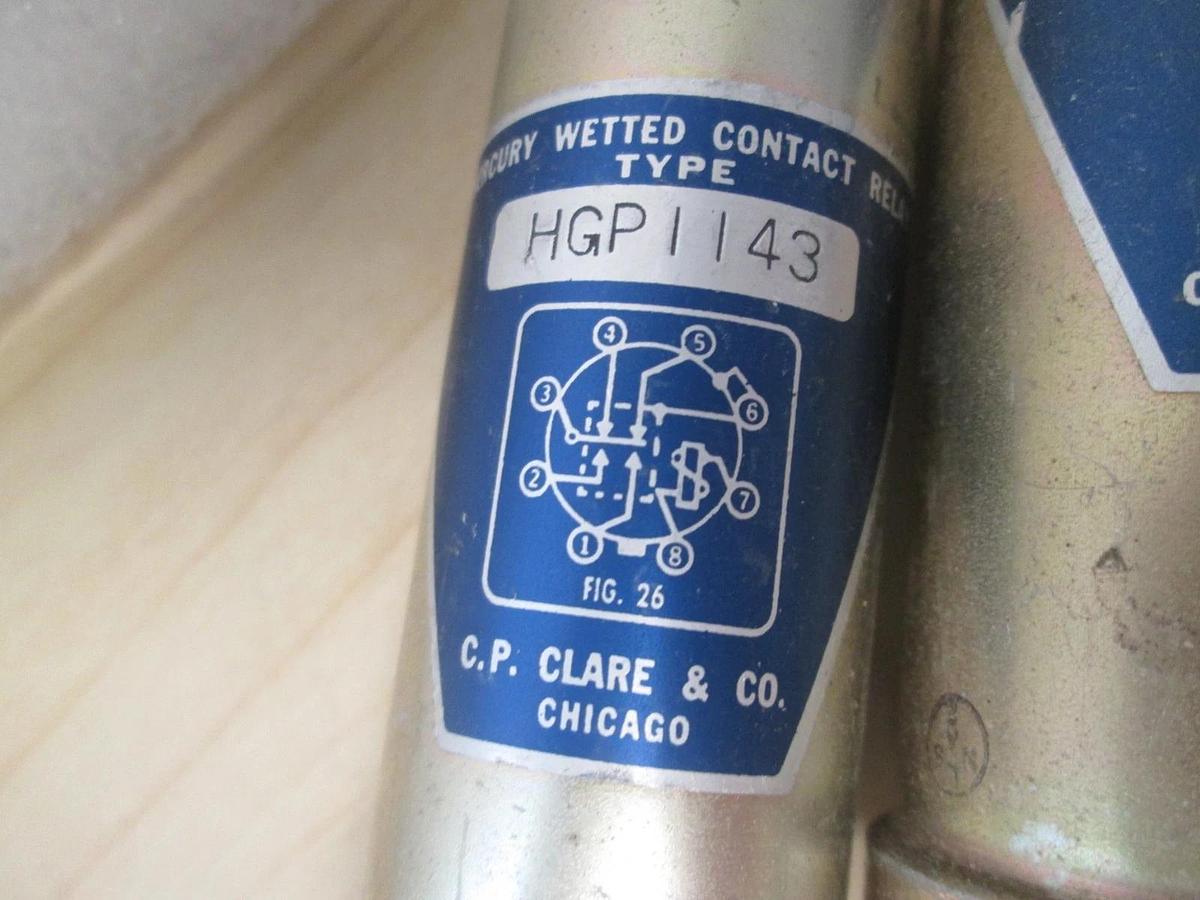Used C.P. Clare & Co., HGP1143, Contact Relay, Used, Lot of 2