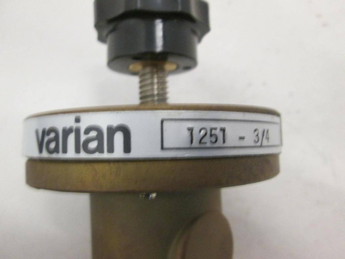 Used Varian, Hand Operated VAC Valve, 1251-3/4, Used