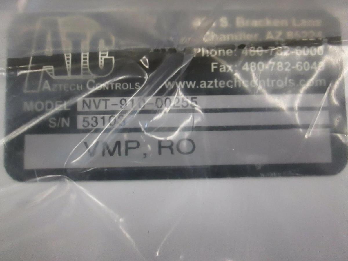 Aztech Controls VMP, RO, NVT-910-00255, DI Water tool isolation panel, new