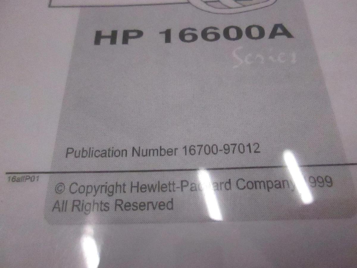 Used HP Measurement Modules Logic Analysis Systems Installation Guide, Used