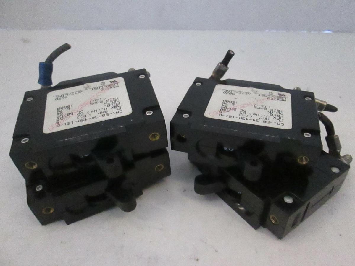 Used Carlingswitch CA1-B0-34-450-121-D, Circuit Breaker Switch, Used, Lot of 4