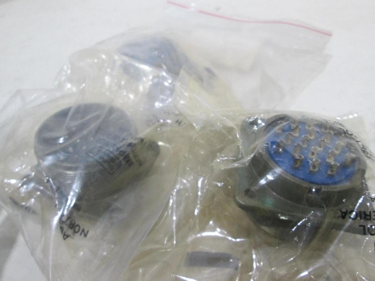 Used Amphenol, 9080-0037, 20 Pin Male Connector, Used, Lot of 3