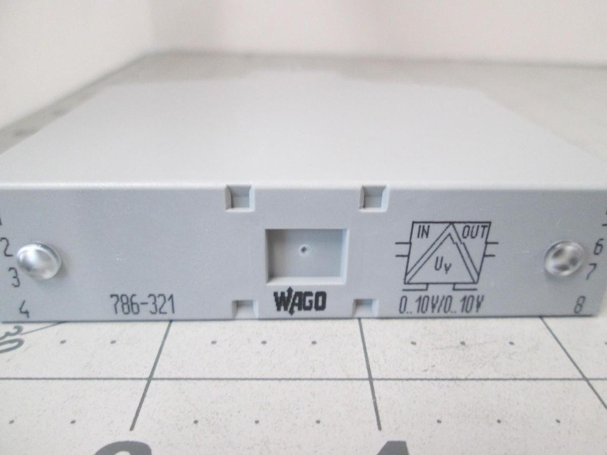 Wago, 786-321, Isolating Transformer, IN 0.10V, Out 0.10V, 24VDC, New