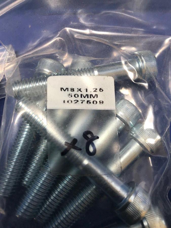 M8-1.25 x 50mm Hex Socket Head Screws, Lot of 80 New