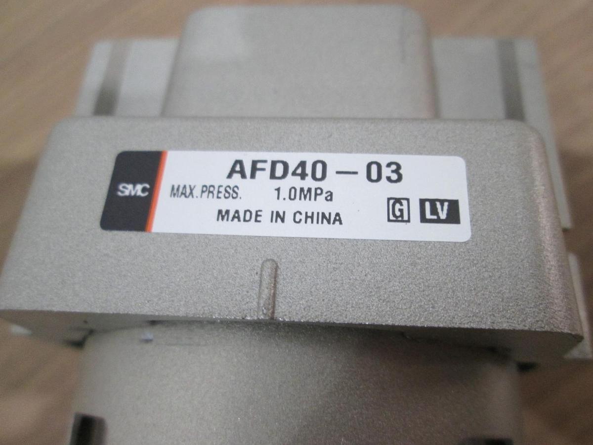 Used SMC, AFD40-03, Pneumatic Cylinder, Max Press. 1.0 MPa, Used