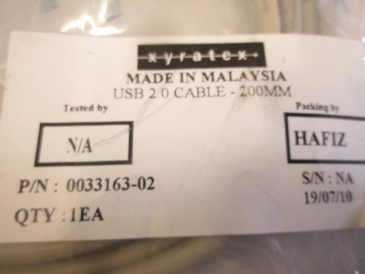 Xyratex, 0033163-02, USB 2.0 Cable- 200MM, New
