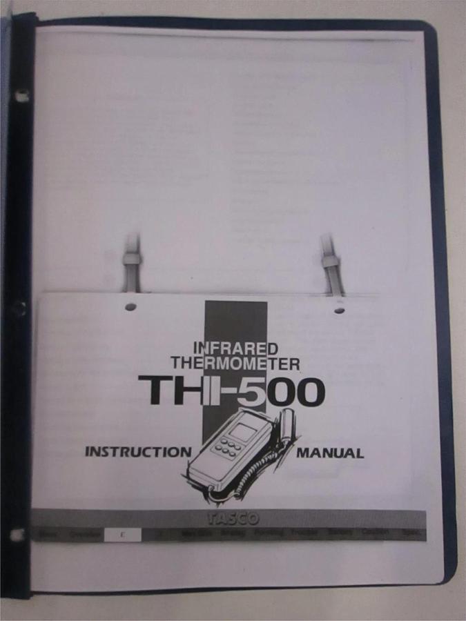 Used Tasco Infrared thermometer THI-500 Instruction Manual, Used