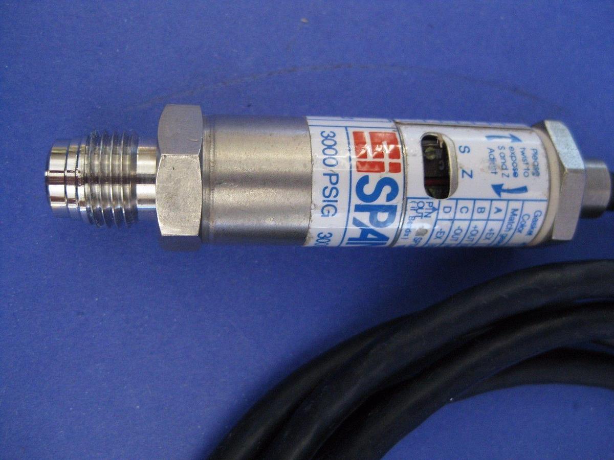 Used SPAN Pressure Transducer, SPT-200, 1/4" Male VCR, 3000 psi, Used