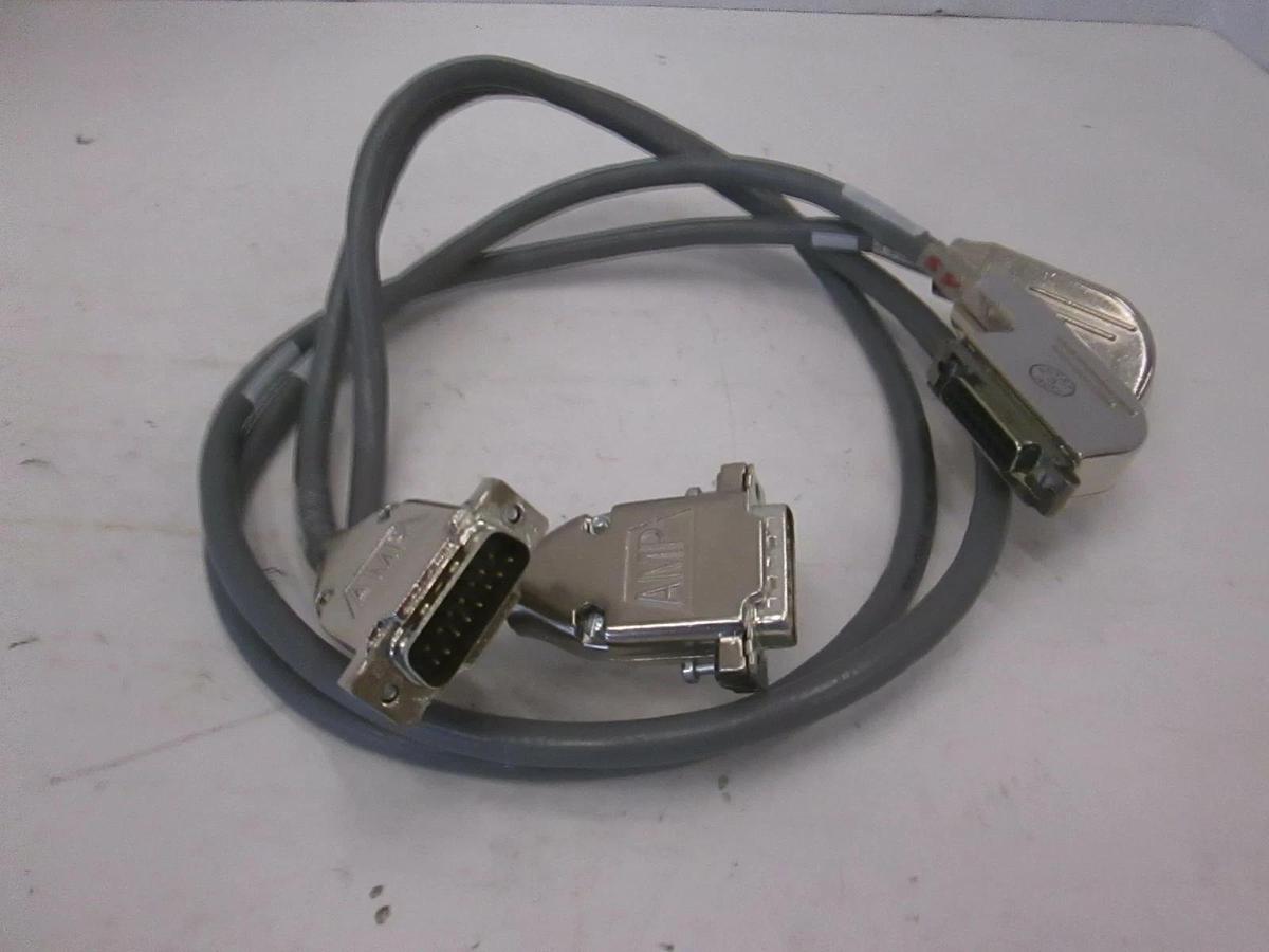 Used 9700-3185-01 Wire Cable Assy with 15 Pin Amp Connector, Used, Lot of 2