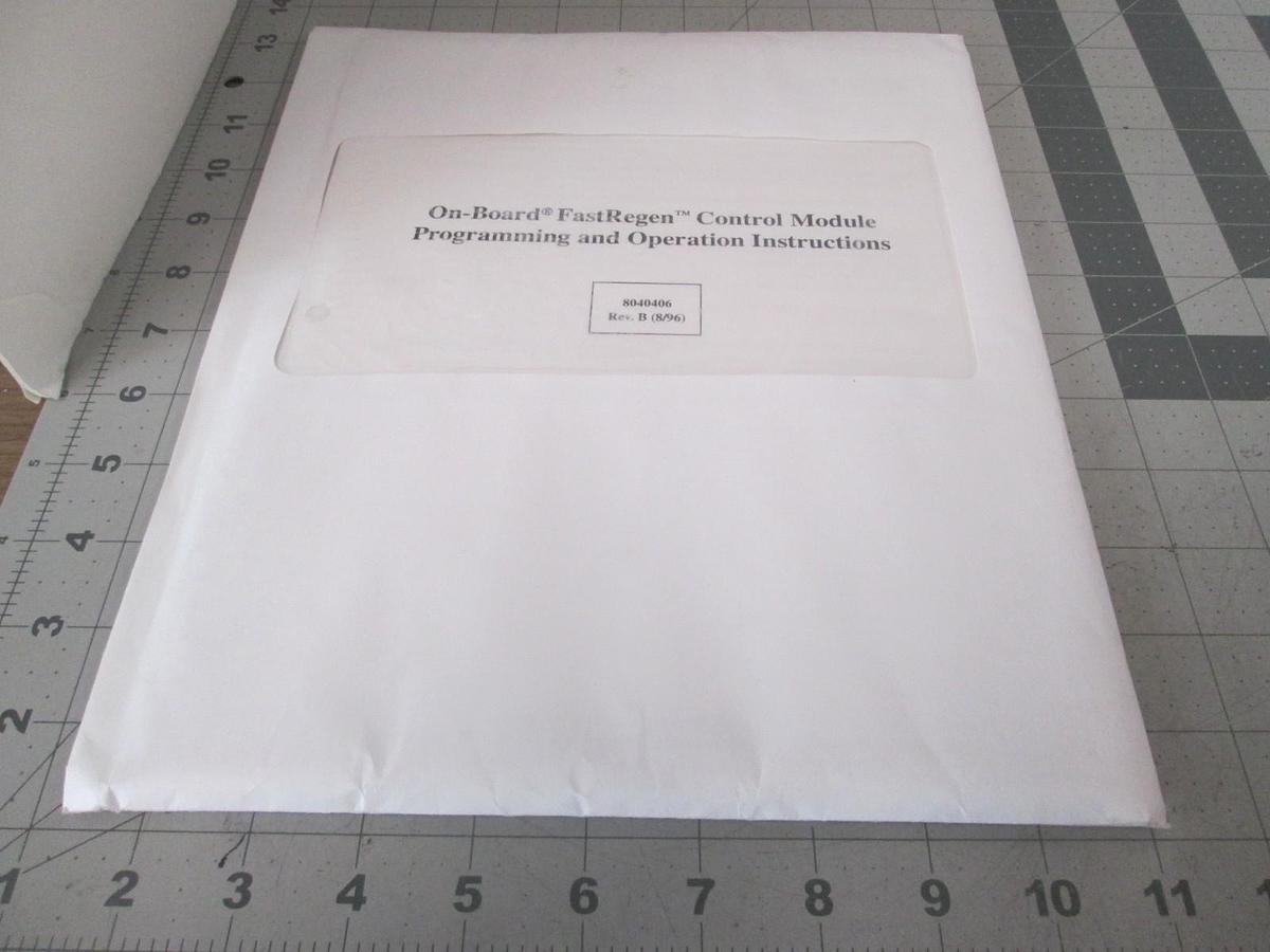 Used CTI-Cryogenics, On-Board FastRegen, Programming and Operation Manual, Used