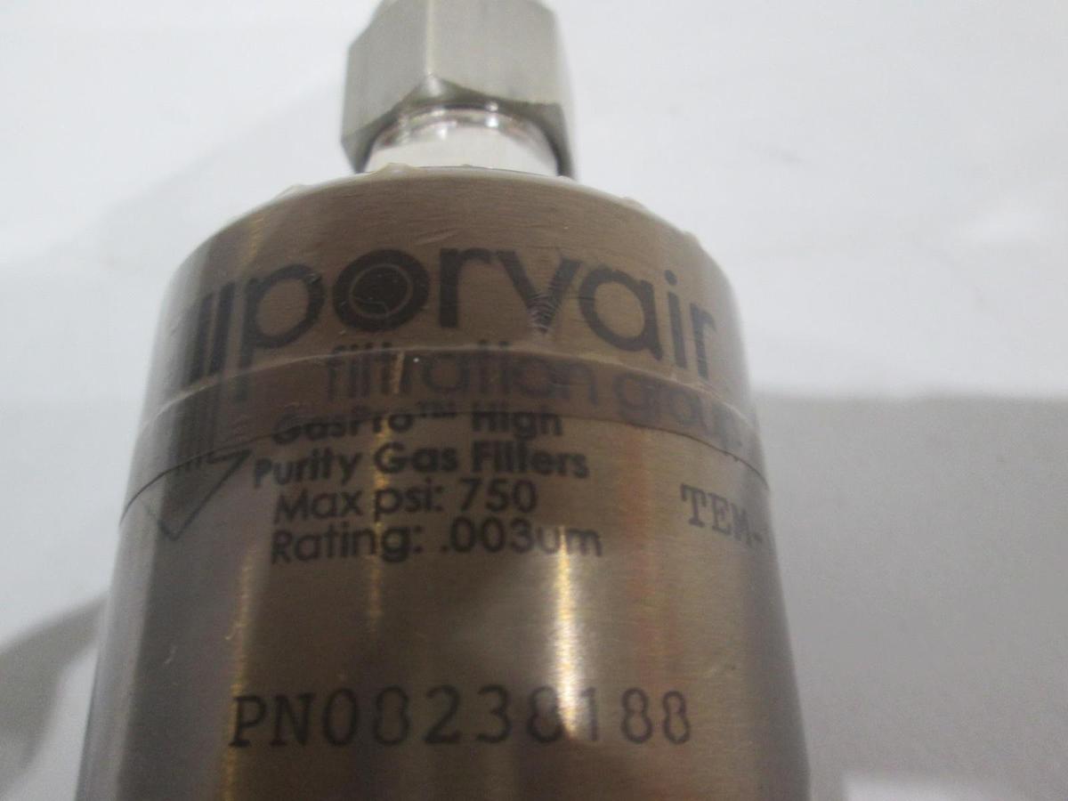 Porvair, TEM-1811-8, High Purity Gas Filter, 750PSI, .003um, New