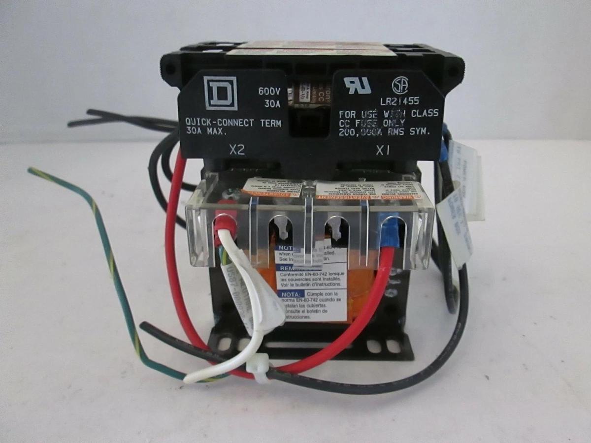 Used Square D Quick Connect Terminal Transformer LR21455, Used