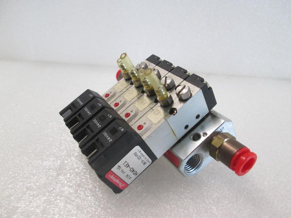 Used Humphrey, H040-4E1, 4 Valve Block Assy w/ H040M5F, Used