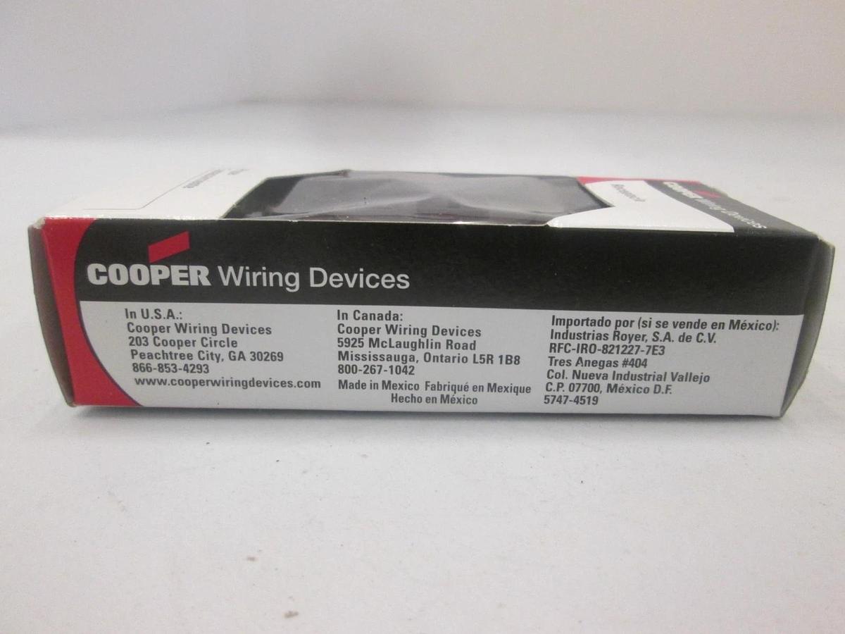 Used Cooper, 1877B-Box, Single Receptacle, 20A, 125V, New