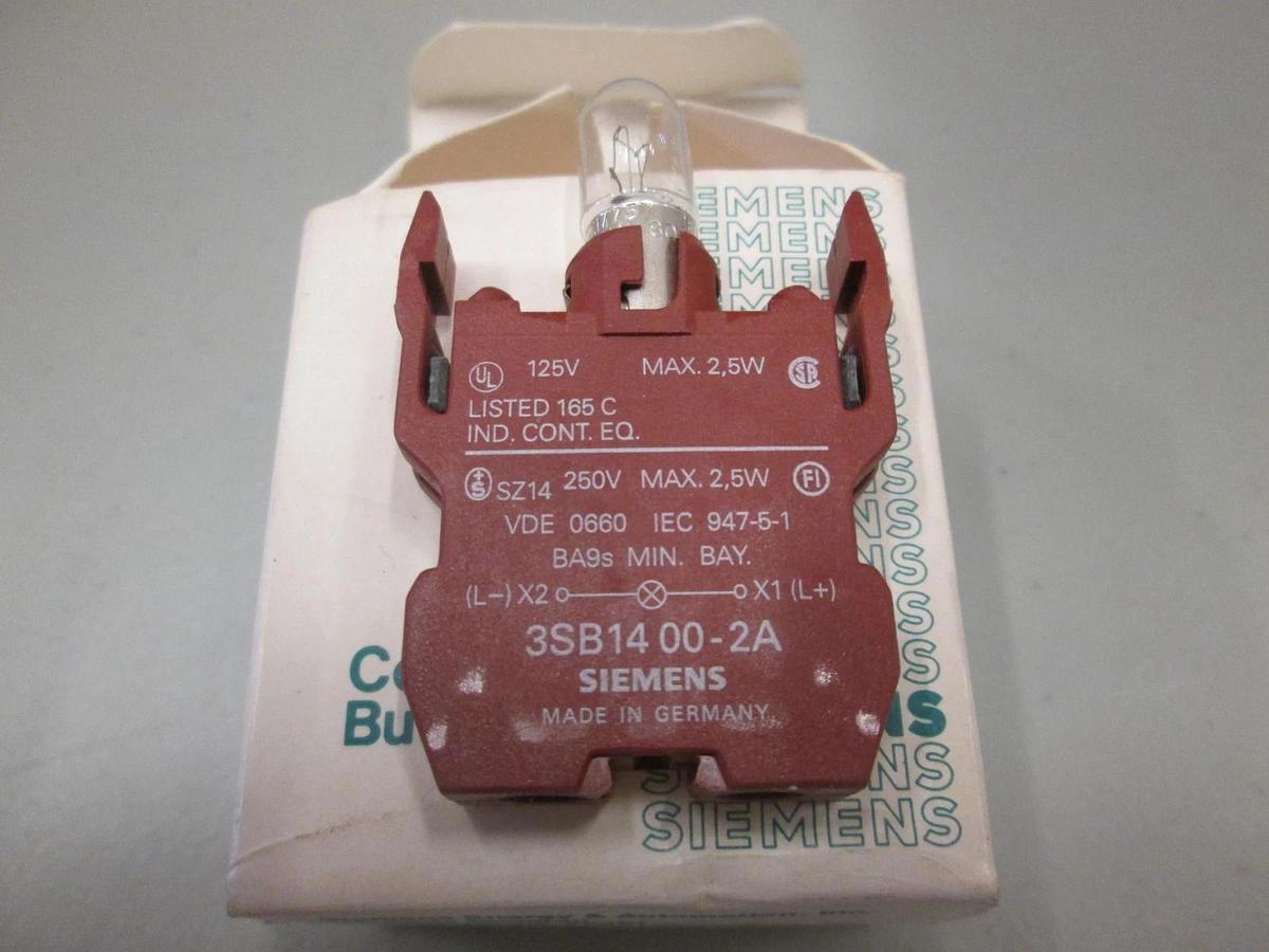 Used Seimens 3SB1400-2H Pilot Light Module, New