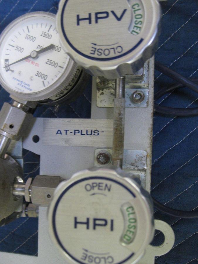 Used Semi-Gas High Purity Gas Panel, CGA 320 w/ Pigtail Shut Off Valve, Used
