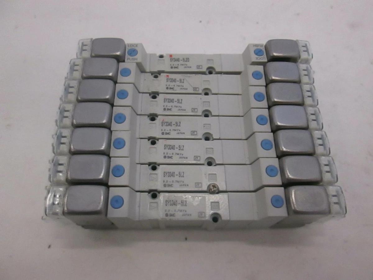 Used SMC, Solenoid Valve, SY3340-5LZ, Used, Lot of 6