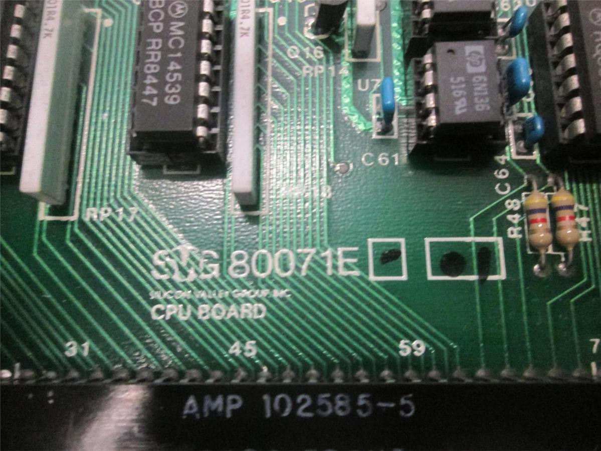 Used SVG, 8100 8600 wafer track 800171E, CPU Board, Used, ritetrack
