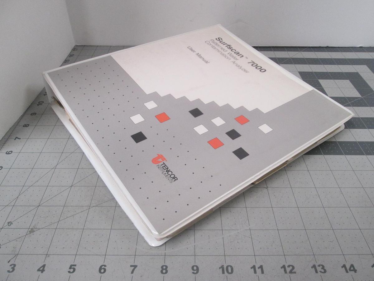 Used Tencore, Prometrix, Surfscan 7000 Patterned Wafer Contamination Analyzer User's Guide, 124214, Used
