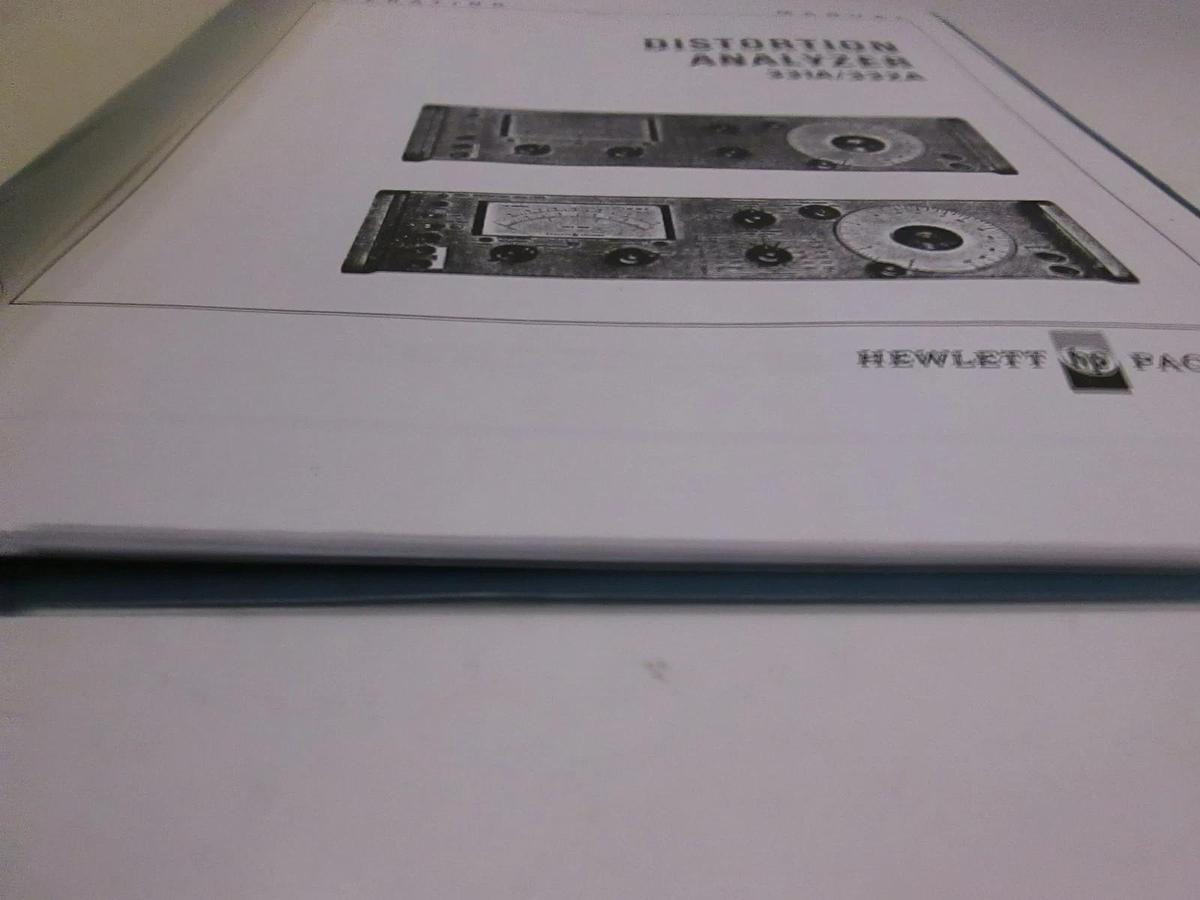 Used HP 331A/332A Distortion Analyzer, Operating Manual, Used