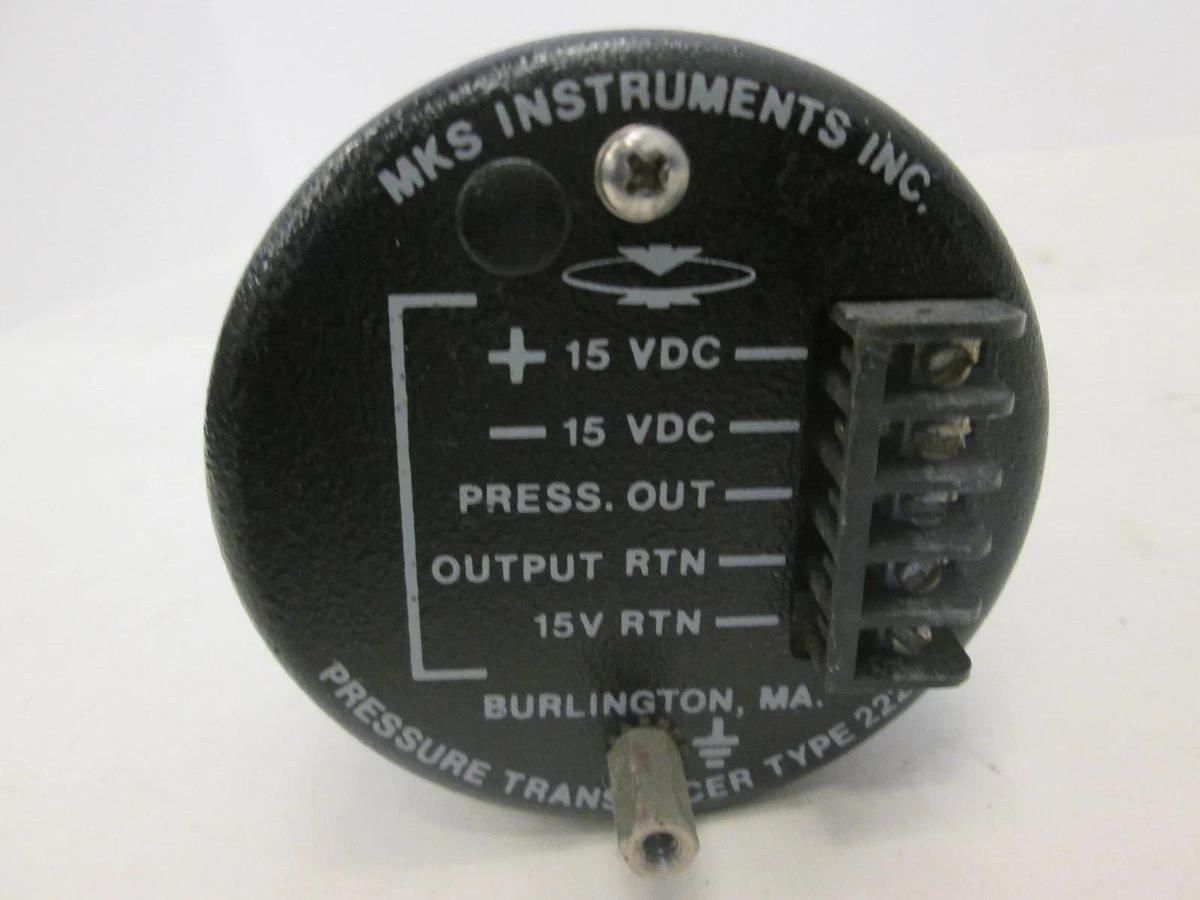 Used MKS, Baratron 2 Torr Pressure Transducer, 222BA-0001AB-SP35-81, Used