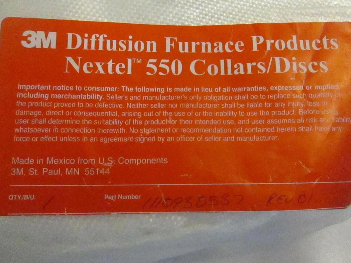 3M Diffusion Furnace Products, Nextel 550 Ceramic Collars/Discs, 111-0930537