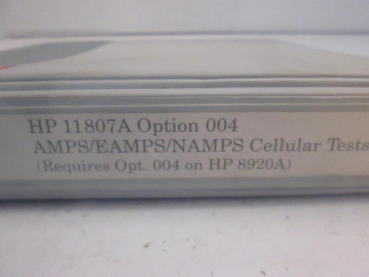 Used HP 11807A Option 004 AMPS/EAMPS/NAMPS Cell Test, Used