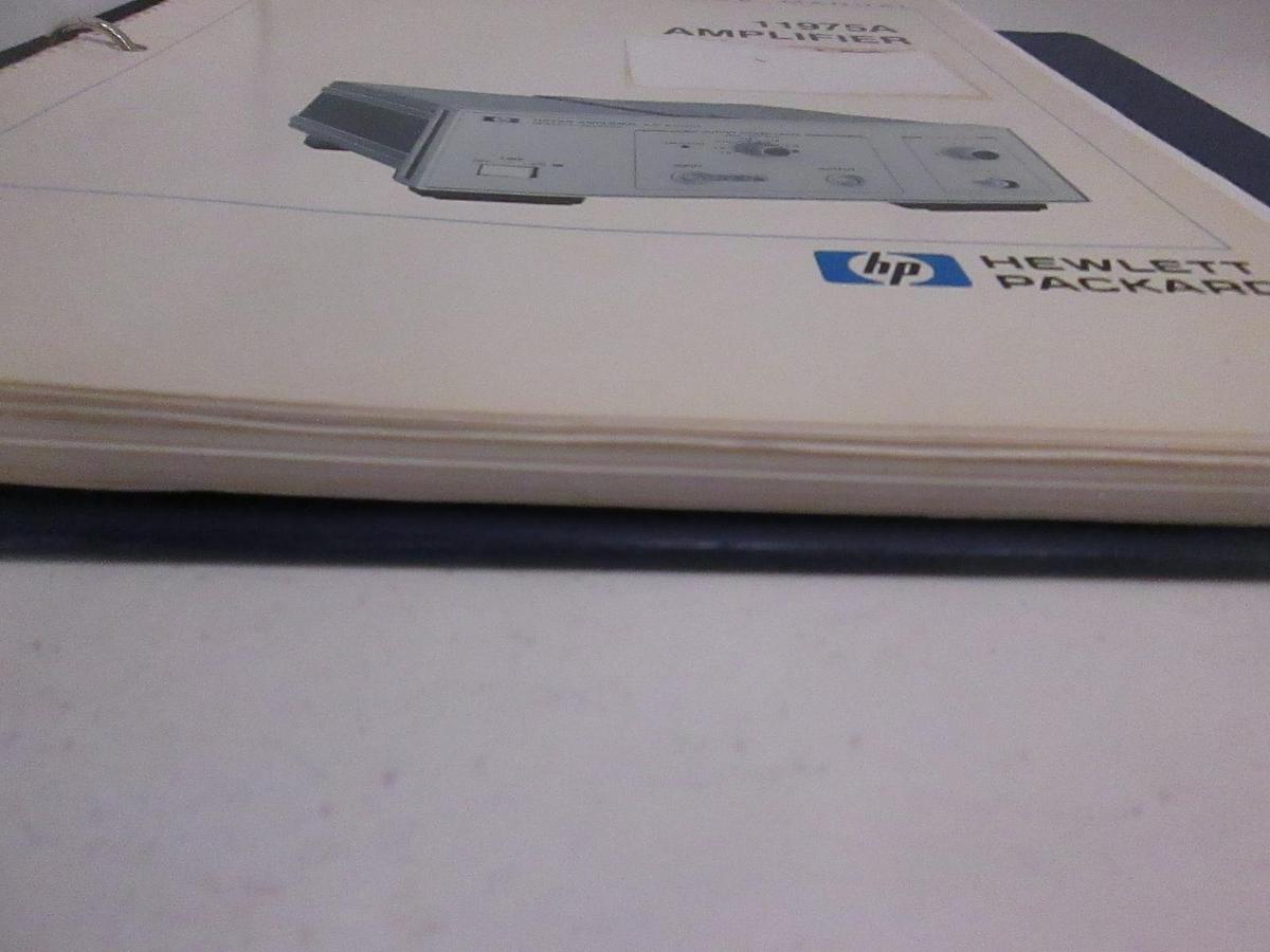 Used HP 11975A Amplifier Operating and Service Manual, Used