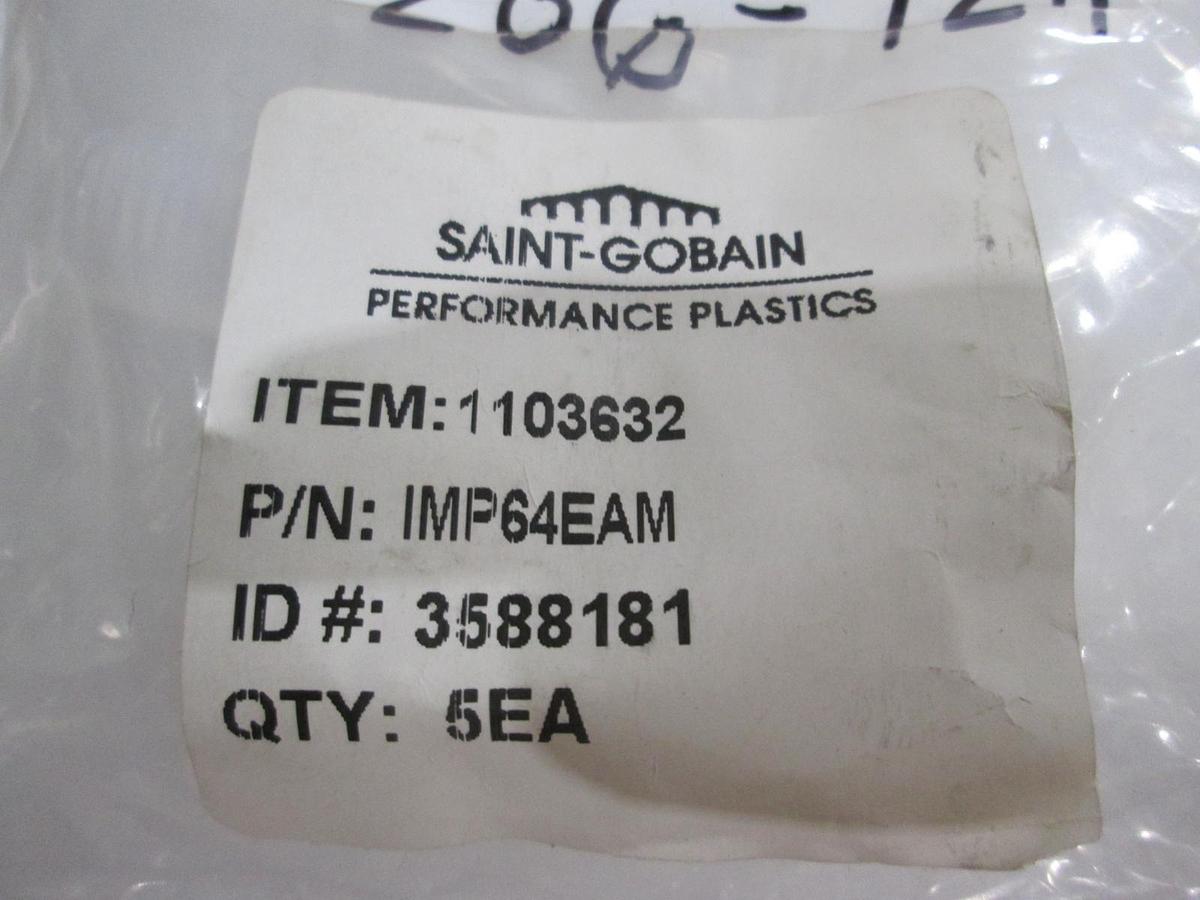 Saint Gobain, IMP64EAM, Teflon Elbow Fitting, New, Lot of 5